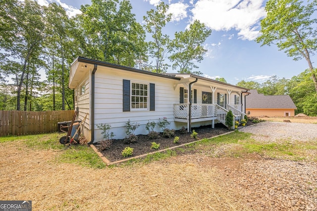 130 April Trce, Dawsonville, GA 30534 - ranch-style house with a porch