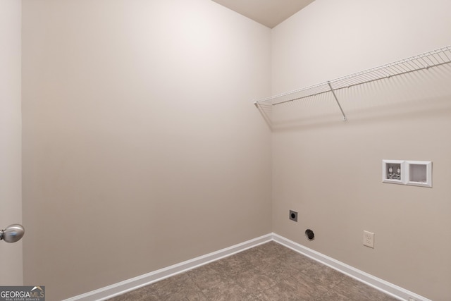 1537 Maplecliff Way, Sugar Hill, GA 30518 - laundry area featuring hookup for a washing machine, baseboards, and electric dryer hookup