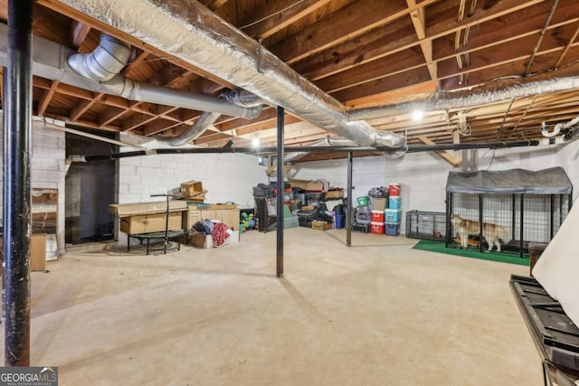 5222 Skyline Dr, Stone Mountain, GA 30083 - view of unfinished basement