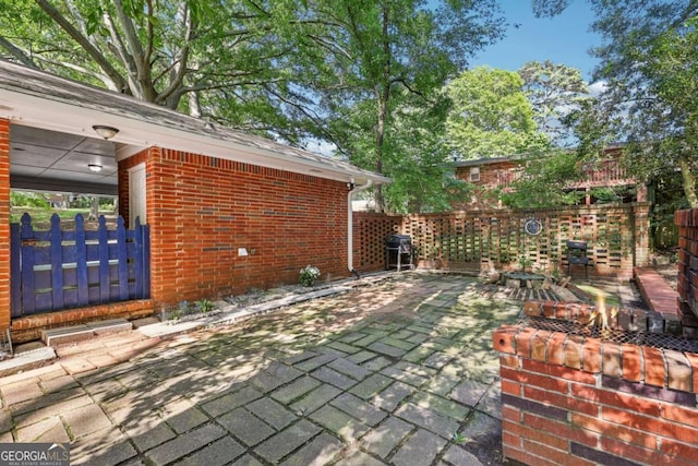 5222 Skyline Dr, Stone Mountain, GA 30083 - view of patio / terrace with a grill