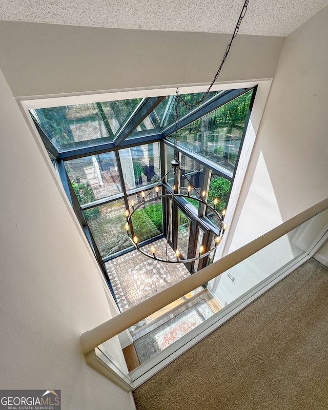 425 Wagers Mill Rd, Newnan, GA 30263 - detailed view of a chandelier and carpet flooring