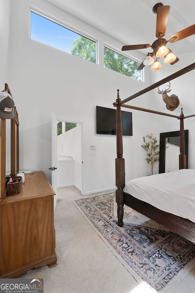 425 Wagers Mill Rd, Newnan, GA 30263 - bedroom featuring light colored carpet, multiple windows, and baseboards