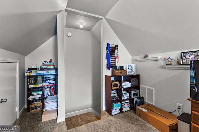 264 Baldwin Ct, Newnan, GA 30263 - interior space with lofted ceiling and carpet