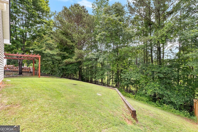 264 Baldwin Ct, Newnan, GA 30263 - view of yard with a pergola