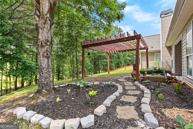 264 Baldwin Ct, Newnan, GA 30263 - view of yard with a pergola