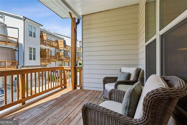 4355 Parkside Pl, Sandy Springs, GA 30342 - deck featuring a residential view