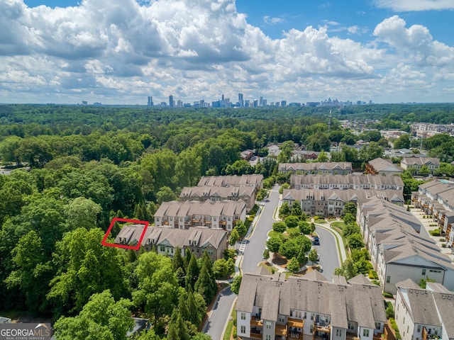 4355 Parkside Pl, Sandy Springs, GA 30342 - aerial view of residential area featuring property parcel outlined