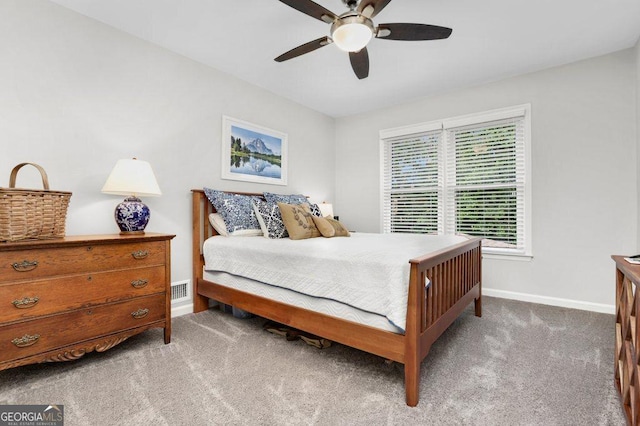 310 Medridge Dr, Alpharetta, GA 30022 - carpeted bedroom featuring baseboards and a ceiling fan