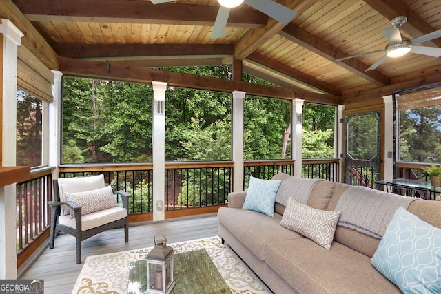 310 Medridge Dr, Alpharetta, GA 30022 - sunroom / solarium featuring ceiling fan and an outdoor hangout area