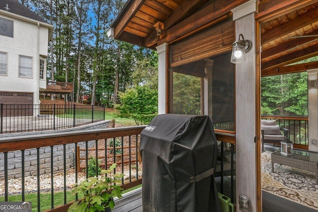 310 Medridge Dr, Alpharetta, GA 30022 - wooden terrace with a grill
