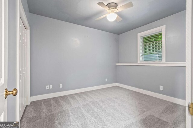 532 Coffee Cove Dr, Jasper, GA 30143 - unfurnished room featuring a ceiling fan, carpet flooring, and baseboards