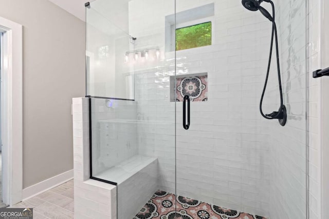 532 Coffee Cove Dr, Jasper, GA 30143 - bathroom with a shower stall and baseboards