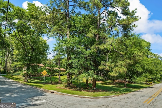 7121 Forest Dr SE, Covington, GA 30014 - view of asphalt street featuring traffic signs