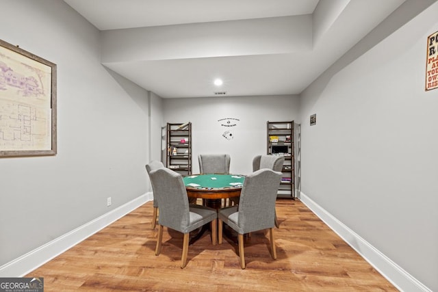 2230 Ewing Chapel Rd, Dacula, GA 30019 - dining space featuring light wood-style floors and recessed lighting