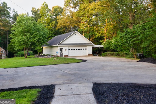 2230 Ewing Chapel Rd, Dacula, GA 30019 - view of front of home featuring a front lawn and driveway