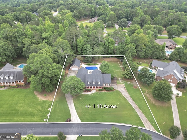 704 Branchview Ct, Mcdonough, GA 30252 - aerial view of property's location with property parcel outlined