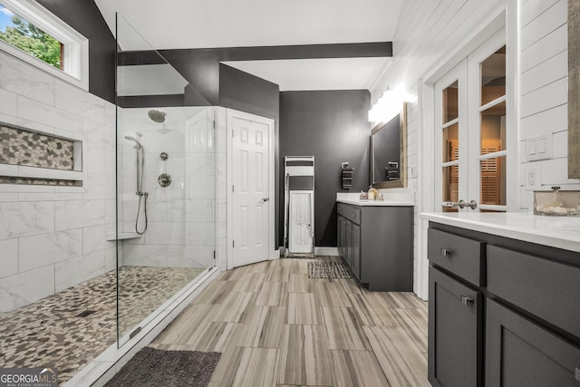 704 Branchview Ct, Mcdonough, GA 30252 - bathroom featuring vanity and walk in shower