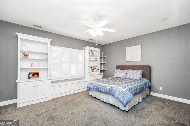 704 Branchview Ct, Mcdonough, GA 30252 - carpeted bedroom with a ceiling fan and baseboards