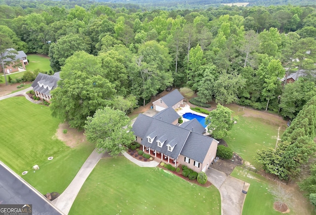 704 Branchview Ct, Mcdonough, GA 30252 - aerial view of a heavily wooded area