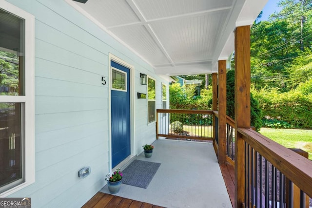 5 Windsor Ter, Avondale Estates, GA 30002 - doorway to property featuring a porch
