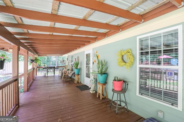 287 Napier Dr, Eatonton, GA 31024 - view of wooden deck