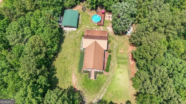 287 Napier Dr, Eatonton, GA 31024 - aerial view of property's location featuring a pool area
