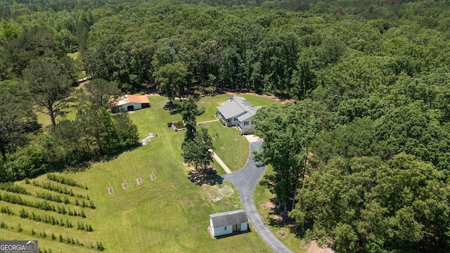 712 Boy Scout Rd, Newnan, GA 30263 - aerial view of property and surrounding area with a forest