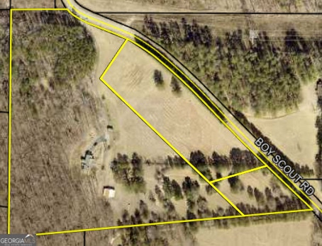 712 Boy Scout Rd, Newnan, GA 30263 - map of property location with property boundaries highlighted