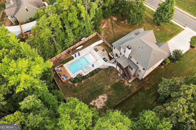 632 Creekside Trce, Covington, GA 30014 - bird's eye view of a pool area