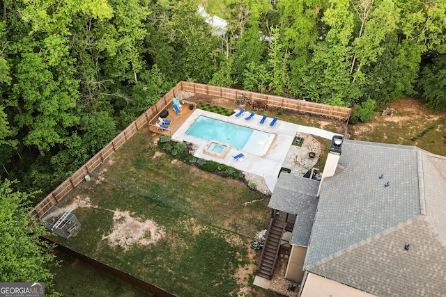 632 Creekside Trce, Covington, GA 30014 - bird's eye view of a pool area