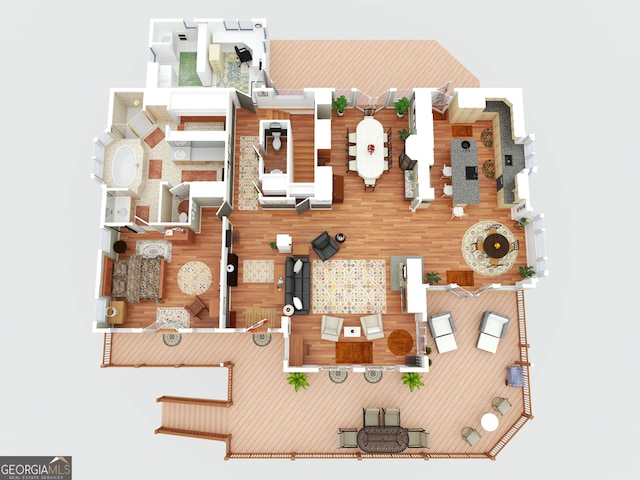 1289 Rainwater Trl, Tiger, GA 30576 - floor plan / room layout