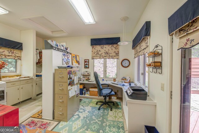 1289 Rainwater Trl, Tiger, GA 30576 - office space featuring attic access