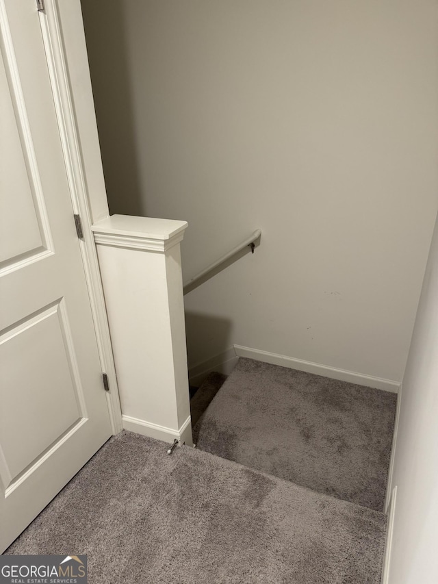 536 Magnolia Cir Unit 116, Palmetto, GA 30268 - stairs featuring carpet flooring and baseboards