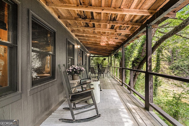 74 Charity Ln, Clayton, GA 30525 - view of wooden terrace