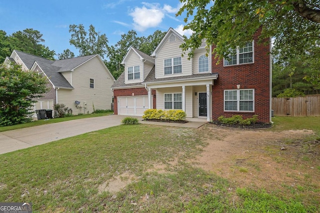 6341 Stewart Ridge Walk, Buford, GA 30518 - traditional home featuring brick siding, concrete driveway, and an attached garage