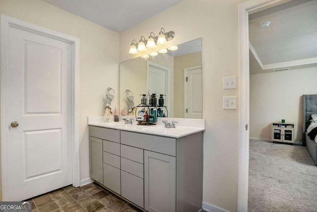 105 Paulowina Cir, Mcdonough, GA 30253 - bathroom featuring double vanity and baseboards