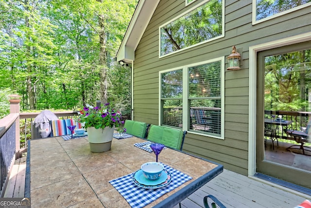 177 Whitetail Trl, Clayton, GA 30525 - view of patio / terrace featuring a deck and outdoor dining area