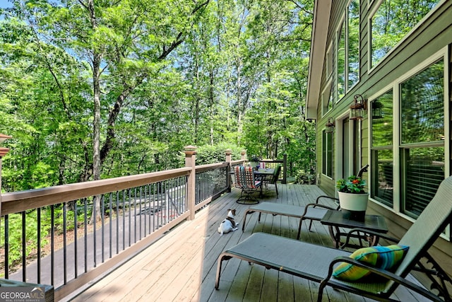 177 Whitetail Trl, Clayton, GA 30525 - wooden deck featuring outdoor dining space