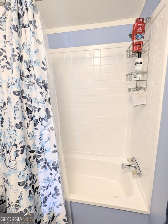 1096 Tesnatee Gap Valley Rd, Cleveland, GA 30528 - full bathroom with shower / bath combo with shower curtain
