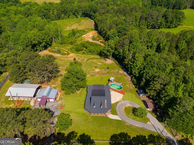 894 Lake Circle Rd, Buchanan, GA 30113 - aerial view of a heavily wooded area