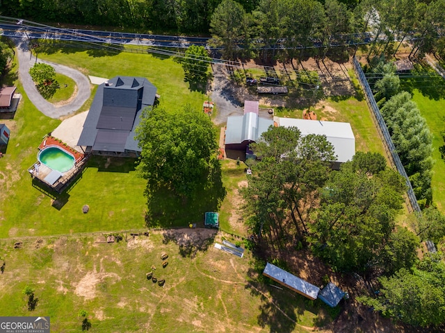 894 Lake Circle Rd, Buchanan, GA 30113 - bird's eye view of a pool area