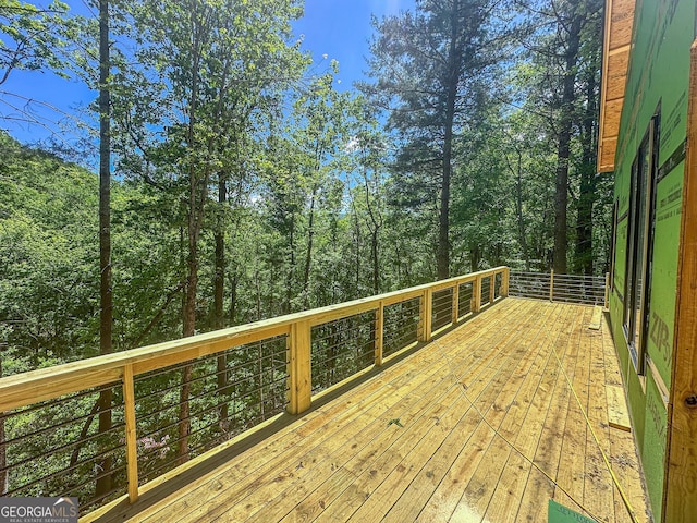 615 W Sugarbush Dr, Sky Valley, GA 30537 - view of wooden deck