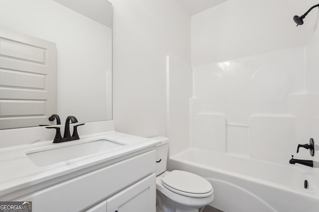 2279 Lakeview Pkwy, Villa Rica, GA 30180 - full bathroom featuring toilet, vanity, and shower / tub combination