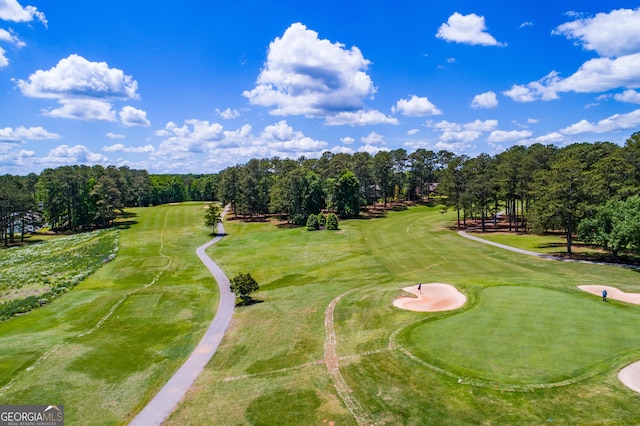 2279 Lakeview Pkwy, Villa Rica, GA 30180 - drone / aerial view of a local golf course and a tree filled landscape