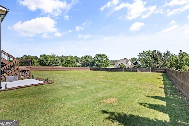1858 Switchgrass Dr, Statham, GA 30666 - view of yard featuring a patio