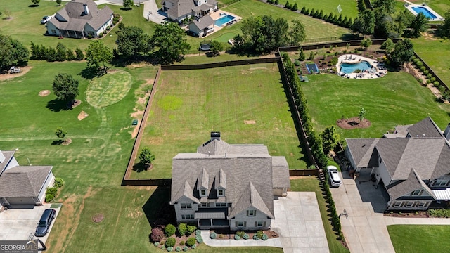 1858 Switchgrass Dr, Statham, GA 30666 - aerial view of a pool