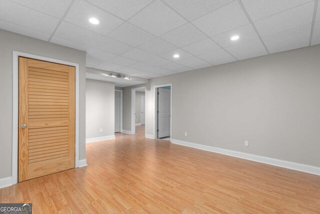85 Arabian Ave, Alpharetta, GA 30004 - unfurnished room with light wood-style flooring, baseboards, and recessed lighting