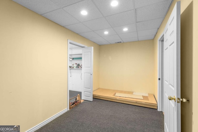 85 Arabian Ave, Alpharetta, GA 30004 - corridor featuring carpet, recessed lighting, a paneled ceiling, and baseboards