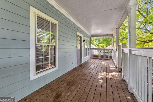 827 Fraser St SE, Atlanta, GA 30315 - view of wooden porch