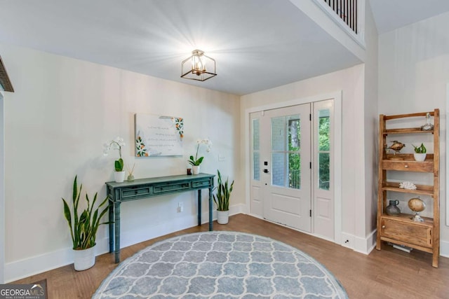 1685 Valley Rd NE, Gainesville, GA 30501 - entrance foyer with wood finished floors and baseboards